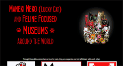 Desktop Screenshot of manekinekomuseum.com