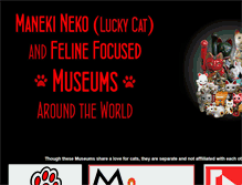 Tablet Screenshot of manekinekomuseum.com